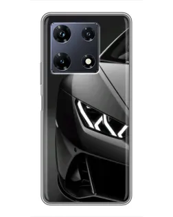 Чехол для Infinix Note 30 Pro с картинкой «Lamborghini фары детализация»