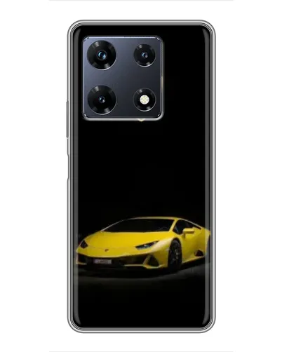 Чехол для Infinix Note 30 Pro с картинкой «Lamborghini желтый акцент»