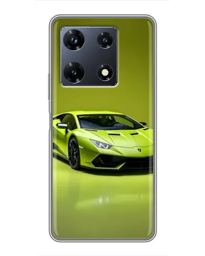 Чехол для Infinix Note 30 Pro с картинкой «Салатовый Lamborghini Huracan»