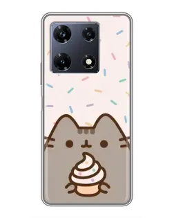 Чохол для Infinix Note 30 Pro з картинкою «Пушин з кексом» Чохол для Infinix Note 30 Pro з картинкою «Пушин з кексом»
