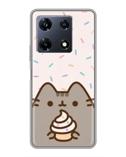 Чохол для Infinix Note 30 Pro з картинкою «Пушин з кексом» Чохол для Infinix Note 30 Pro з картинкою «Пушин з кексом»