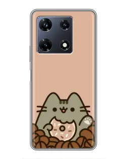 Чохол для Infinix Note 30 Pro з картинкою «Кавовий Пушин» Чохол для Infinix Note 30 Pro з картинкою «Кавовий Пушин»