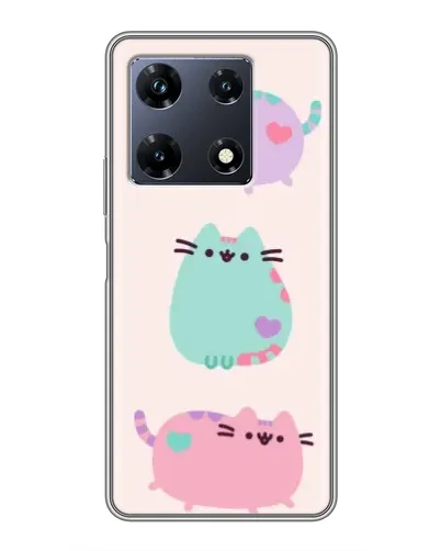 Чохол для Infinix Note 30 Pro з картинкою «Pusheen тріо» Чохол для Infinix Note 30 Pro з картинкою «Pusheen тріо»