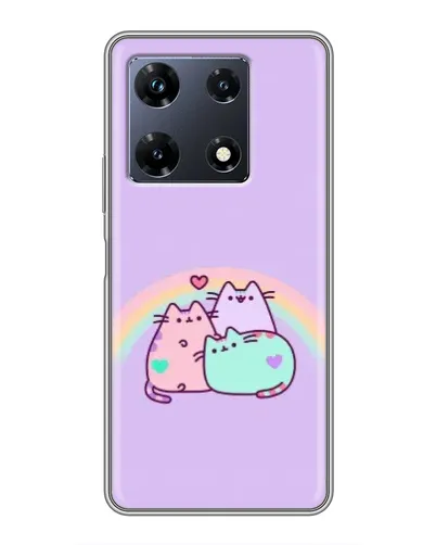 Чохол для Infinix Note 30 Pro з картинкою «Веселкові Пушини» Чохол для Infinix Note 30 Pro з картинкою «Веселкові Пушини»