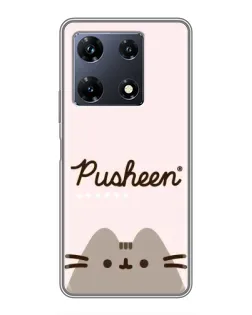 Чохол для Infinix Note 30 Pro з картинкою «Pusheen логотип»