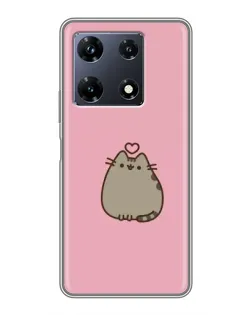 Чохол для Infinix Note 30 Pro з картинкою «Pusheen серце»