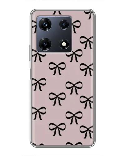 Чехол для Infinix Note 30 Pro с картинкой «Черные бантики»