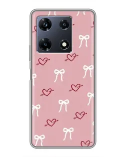 Чехол для Infinix Note 30 Pro с картинкой «Сердца и банты» Чехол для Infinix Note 30 Pro с картинкой «Сердца и банты»