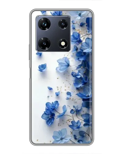 Чехол для Infinix Note 30 Pro с картинкой «Голубой цветочный каскад»