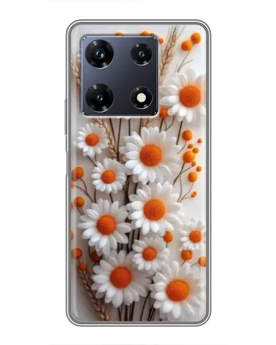 Чехол для Infinix Note 30 Pro с картинкой «Белые сухоцветы»