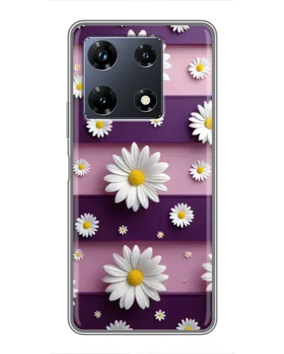 Чехол для Infinix Note 30 Pro с картинкой «Ромашки на фиолетовом»
