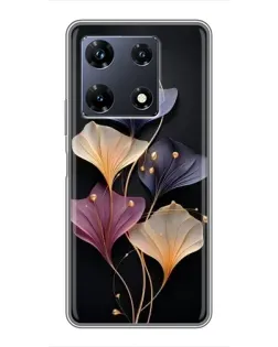 Чохол для Infinix Note 30 Pro з картинкою «Лілові квіти грації»