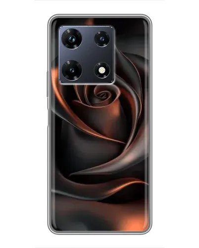 Чехол для Infinix Note 30 Pro с картинкой «Шелковая черная роза»