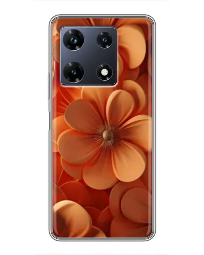 Чехол для Infinix Note 30 Pro с картинкой «Оранжевый макро цветок»
