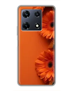Чохол для Infinix Note 30 Pro з картинкою «Помаранчеві гербери»