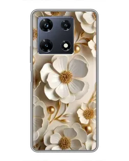Чохол для Infinix Note 30 Pro з картинкою «Білі паперові квіти»