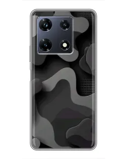 Чехол для Infinix Note 30 Pro с картинкой «Темный абстрактный камуфляж»