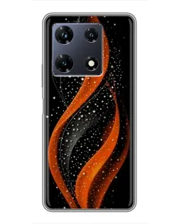 Чехол для Infinix Note 30 Pro с картинкой «Огненная звездная волна»