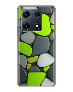 Чехол для Infinix Note 30 Pro с картинкой «Яркая неоновая галька»