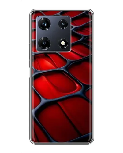 Чехол для Infinix Note 30 Pro с картинкой «Красная глянцевая сетка»