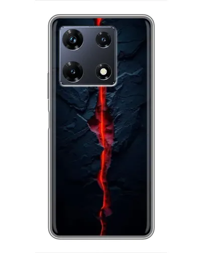 Чехол для Infinix Note 30 Pro с картинкой «Kрасная лавовая трещина»