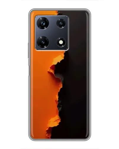 Чехол для Infinix Note 30 Pro с картинкой «Оранжевый разлом»