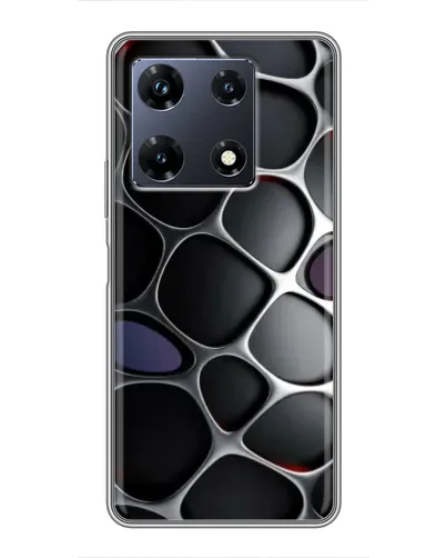 Чехол для Infinix Note 30 Pro с картинкой «Объемная темная решетка»