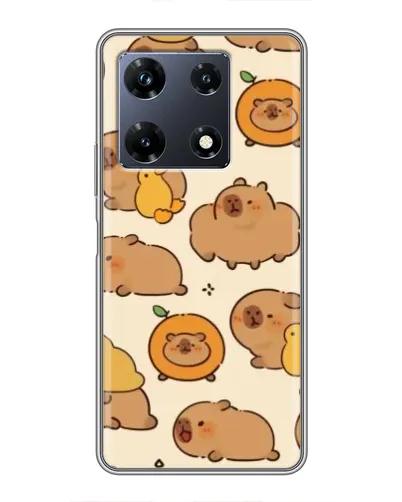 Чехол для Infinix Note 30 Pro с картинкой «Капибары с апельсинами»
