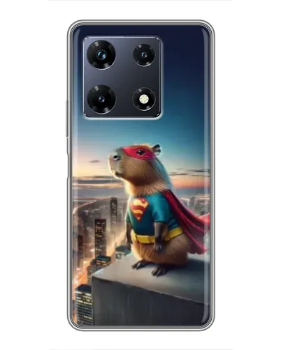 Чехол для Infinix Note 30 Pro с картинкой «Капи-мен супергерой»