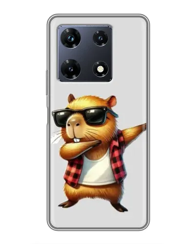 Чехол для Infinix Note 30 Pro с картинкой «Капибара рэпер даб»