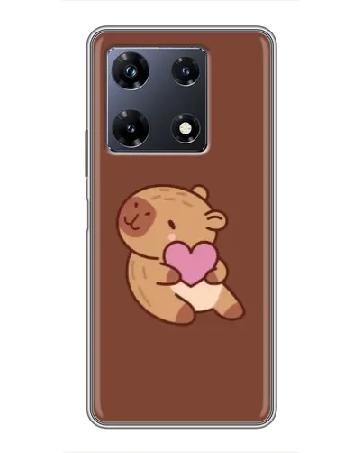 Чехол для Infinix Note 30 Pro с картинкой «Капибара с сердцем»