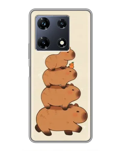 Чехол для Infinix Note 30 Pro с картинкой «Башня из капибар»