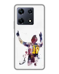 Чехол для Infinix Note 30 Pro с картинкой «Акварельный Месси Барселона»