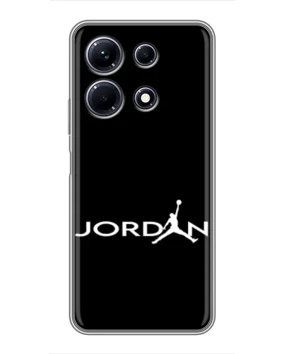 Чехол для Infinix Note 30 с картинкой «Jordan White Logo»