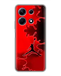Чехол для Infinix Note 30 с картинкой «Jordan Red Smoke»