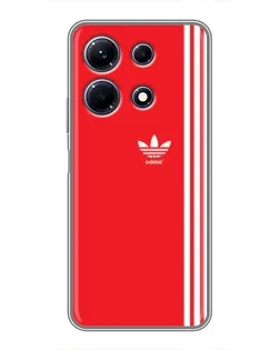 Чохол для Infinix Note 30 з картинкою «Червоний мінімалізм Adidas»