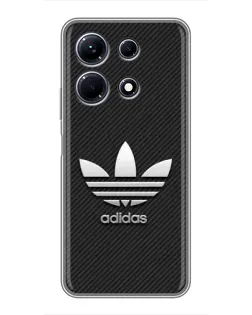 Чохол для Infinix Note 30 з картинкою «Adidas Карбонова текстура»