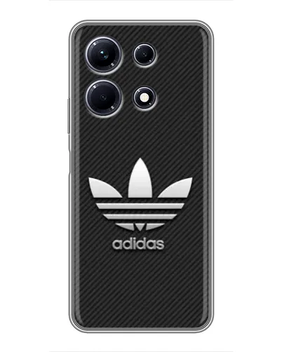 Чохол для Infinix Note 30 з картинкою «Adidas Карбонова текстура» Чохол для Infinix Note 30 з картинкою «Adidas Карбонова текстура»