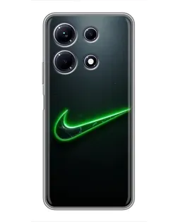 Чехол для Infinix Note 30 с картинкой «Неоновый контур Nike» Чехол для Infinix Note 30 с картинкой «Неоновый контур Nike»