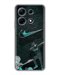 Чехол для Infinix Note 30 с картинкой «Спортивный арт Nike»