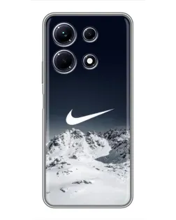 Чехол для Infinix Note 30 с картинкой «Nike — зимние горы»