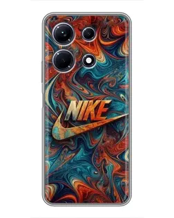Чехол для Infinix Note 30 с картинкой «Nike в абстракции»