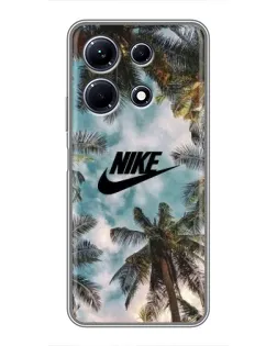 Чохол для Infinix Note 30 з картинкою «Тропічний принт Nike»