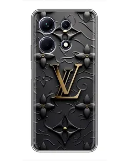 Чехол для Infinix Note 30 с картинкой «Кожаная текстура LV»