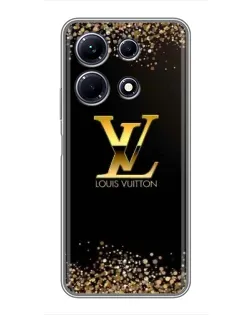 Чехол для Infinix Note 30 с картинкой «LV — золотые искры»