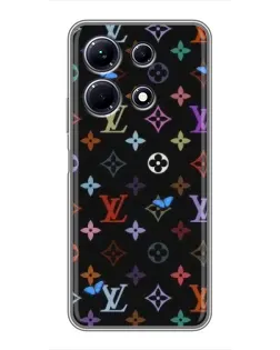 Чехол для Infinix Note 30 с картинкой «Цветная монограмма LV»