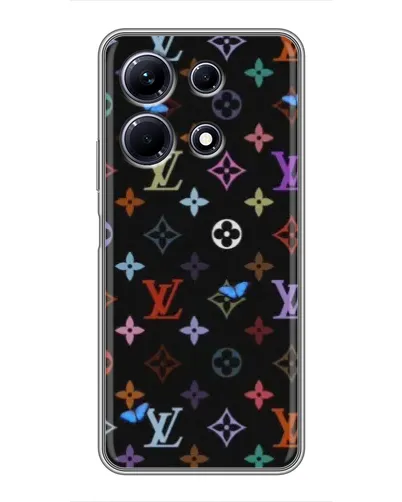 Чехол для Infinix Note 30 с картинкой «Цветная монограмма LV»