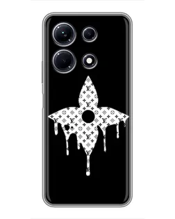 Чехол для Infinix Note 30 с картинкой «Цветочная монограмма»