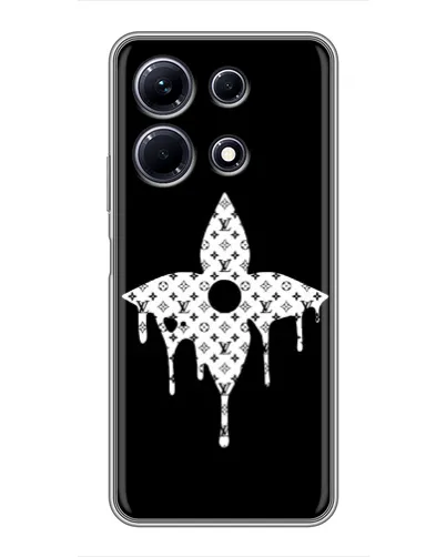 Чехол для Infinix Note 30 с картинкой «Цветочная монограмма»
