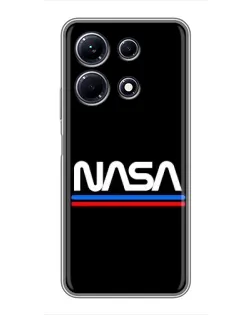 Чехол для Infinix Note 30 с картинкой «NASA — классика Red Blue»